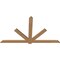 Ekena Millwork Kennewick Timber Gable Bracket, Western Red Cedar, 96"W x 56"H x 1 1/2"D x 5 1/2"F, 14/12 Pitch GBW096X56X0206KEN00SWR - alternate 5